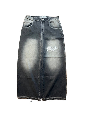 Black Terko Tribal Jeans