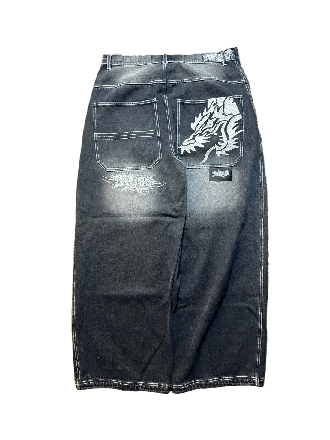 Black Terko Tribal Jeans
