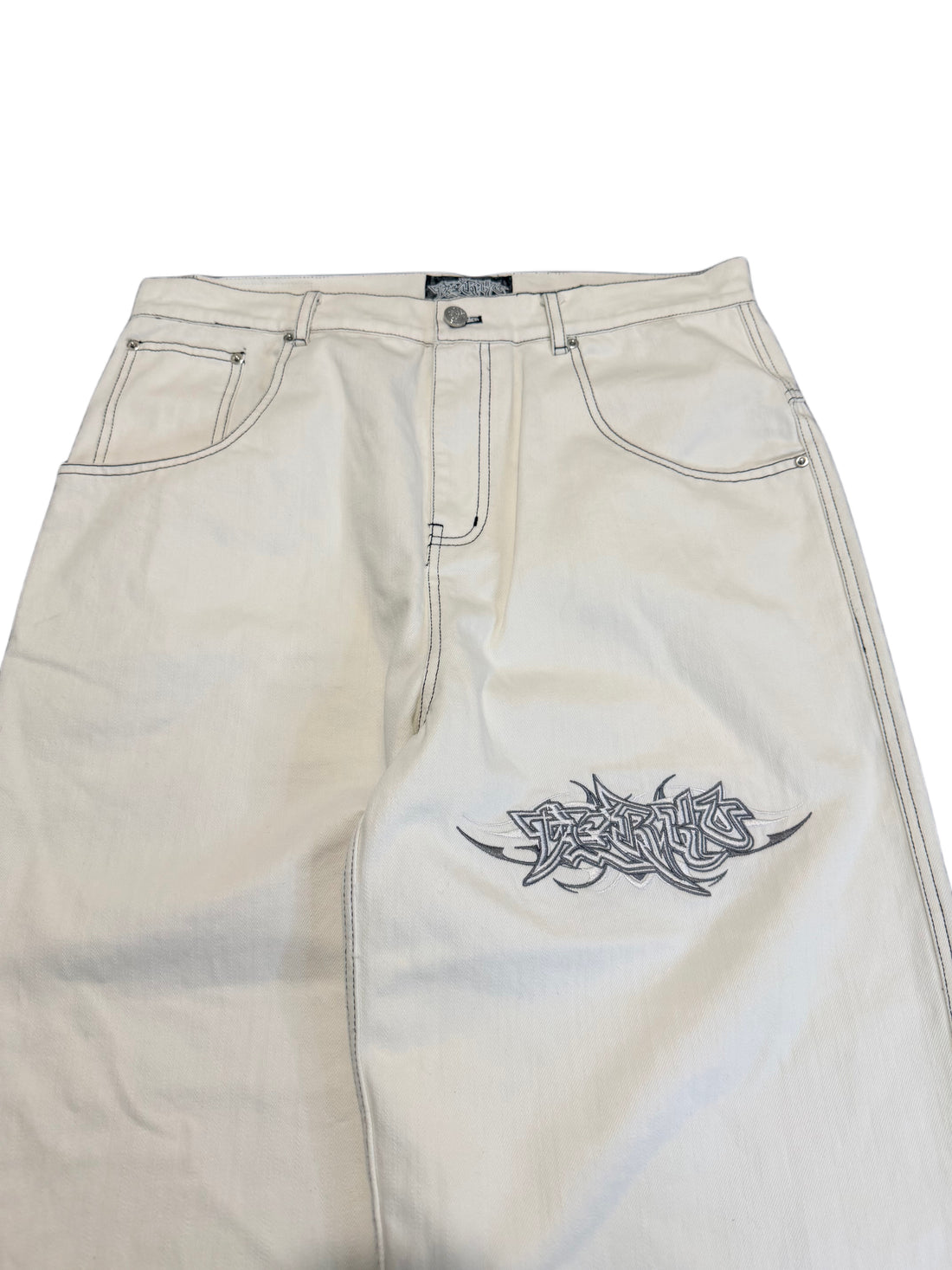 TERKO WHITE TRIBAL JEANS(PRE-ORDER!)