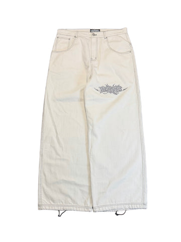 TERKO WHITE TRIBAL JEANS(PRE-ORDER!)